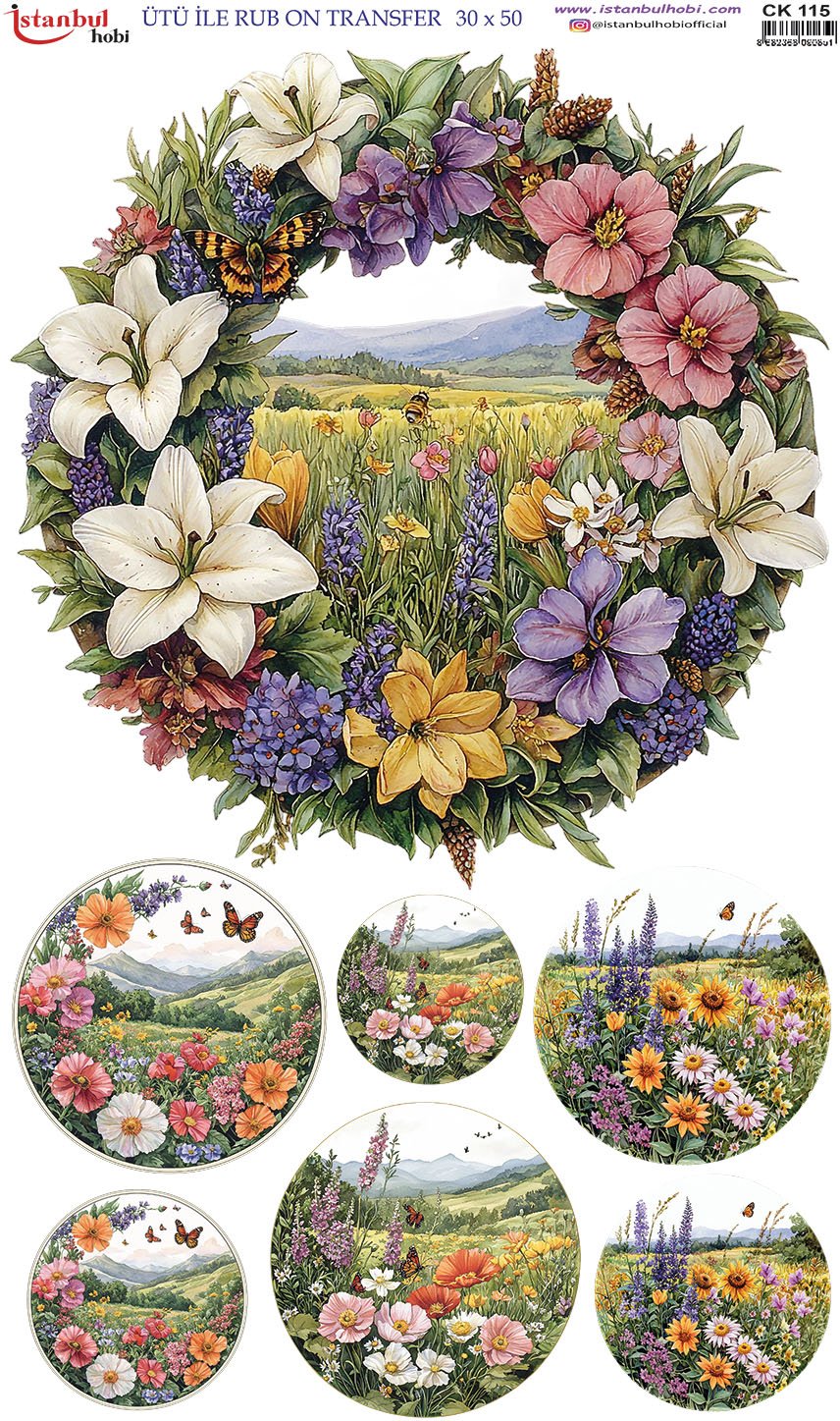 Ütü İle Rub On Transfer 30x50cm CK115