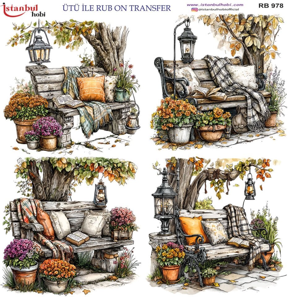 Ütü İle Rub On Transfer 30x30cm RB978