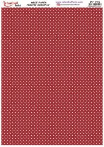 Pirinç Dekopaj Kağıdı 30x42cm PT-775