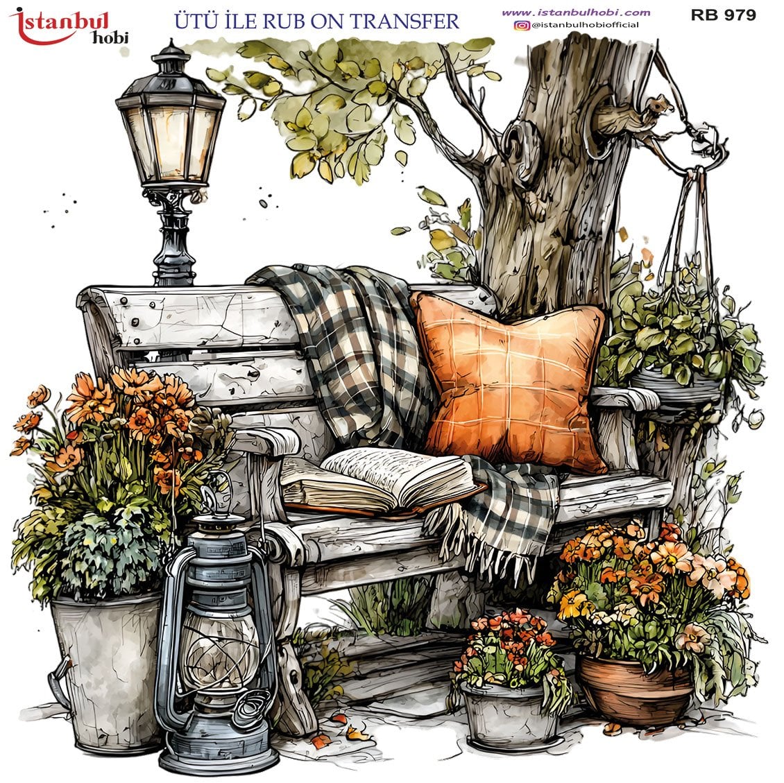 Ütü İle Rub On Transfer 30x30cm RB979