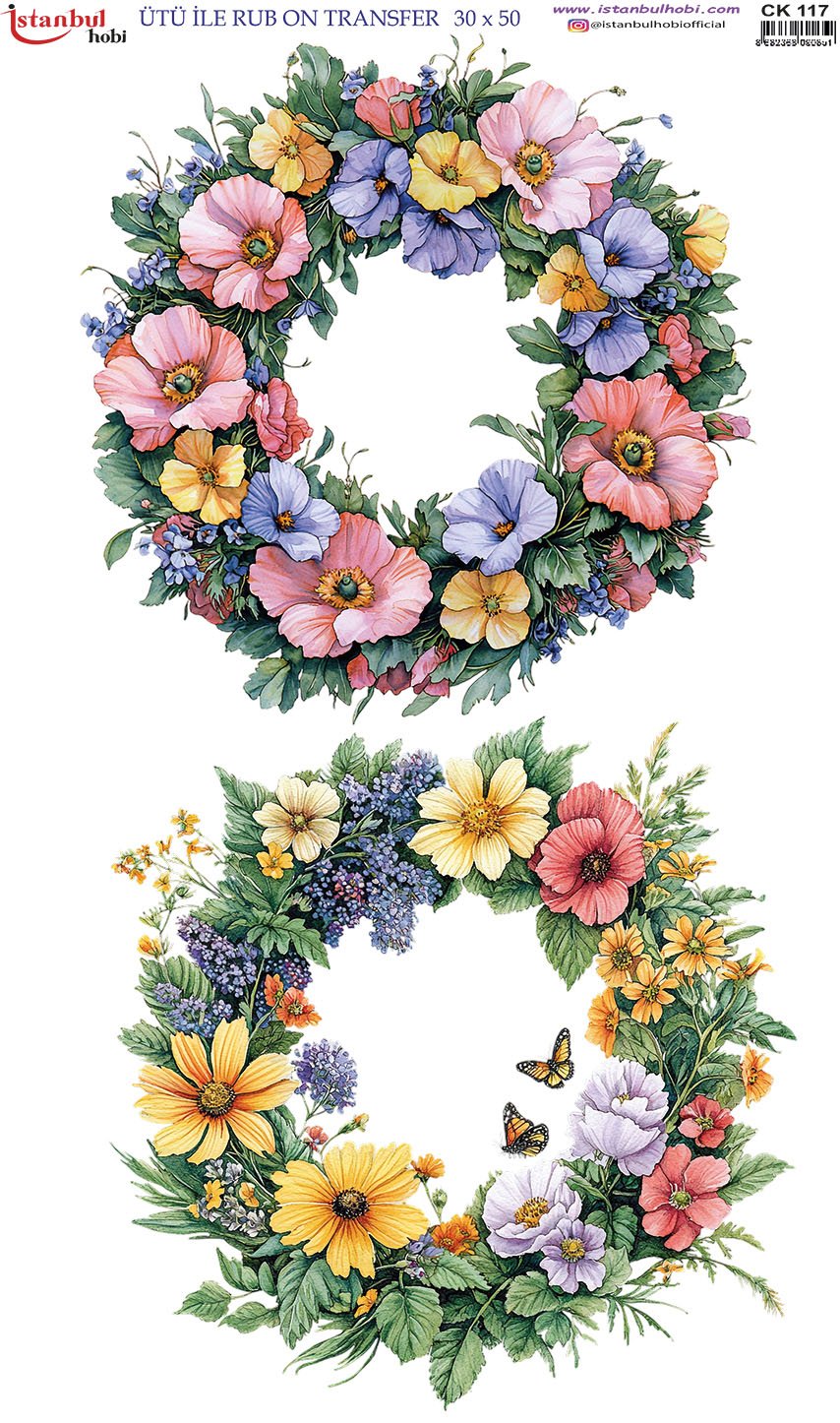 Ütü İle Rub On Transfer 30x50cm CK117