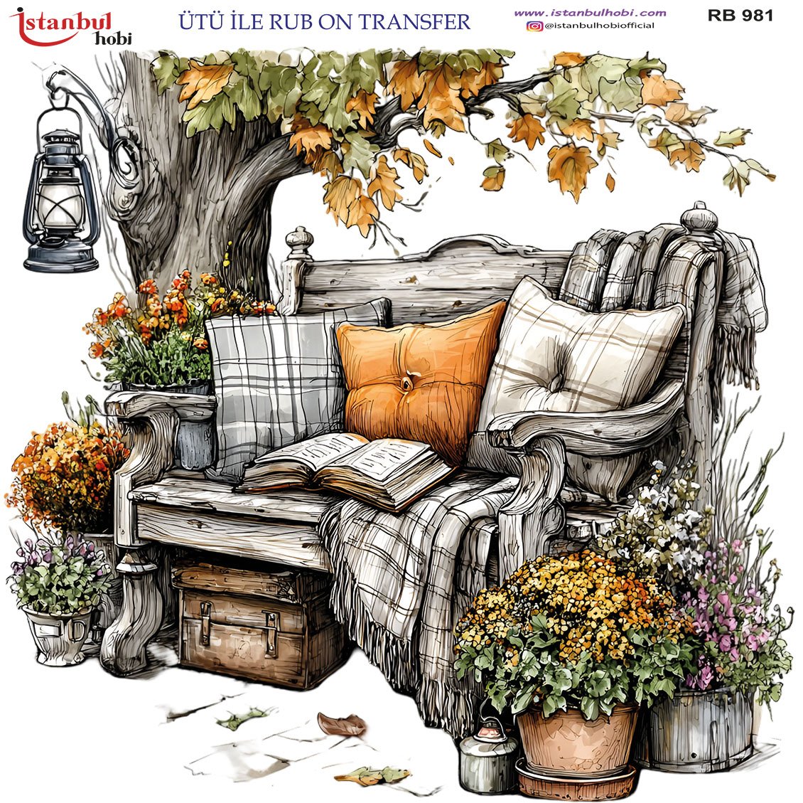 Ütü İle Rub On Transfer 30x30cm RB981