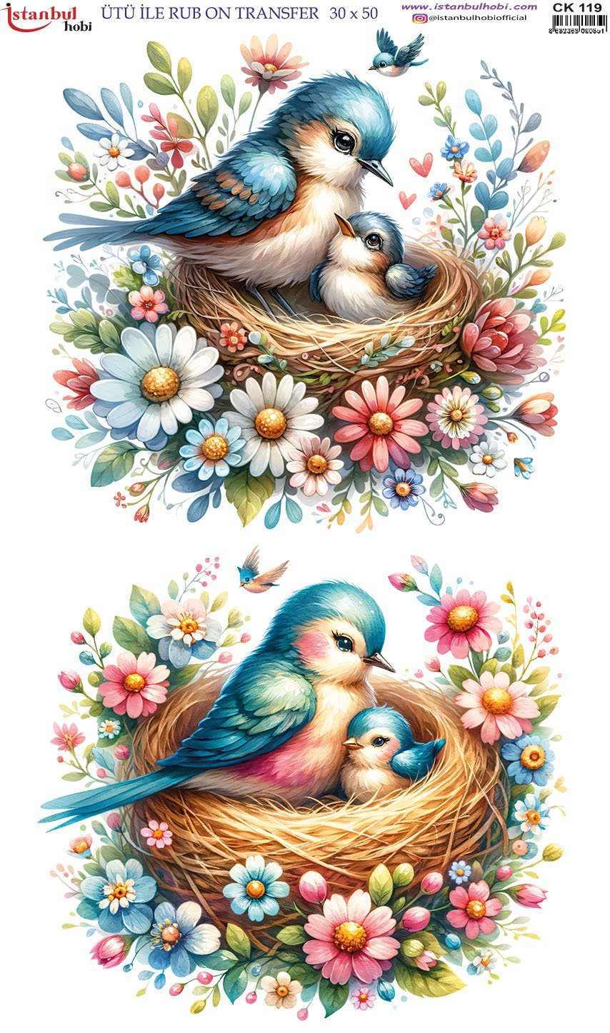 Ütü İle Rub On Transfer 30x50cm CK119