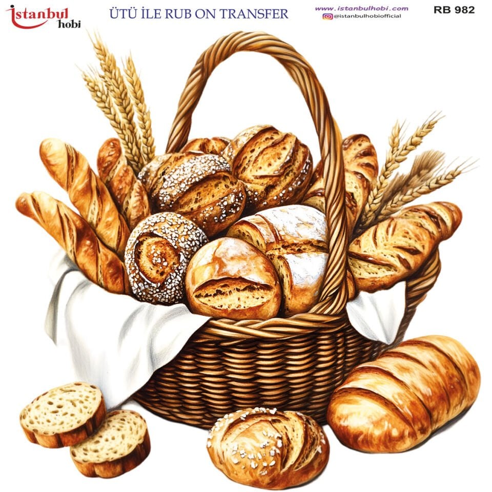 Ütü İle Rub On Transfer 30x30cm RB982