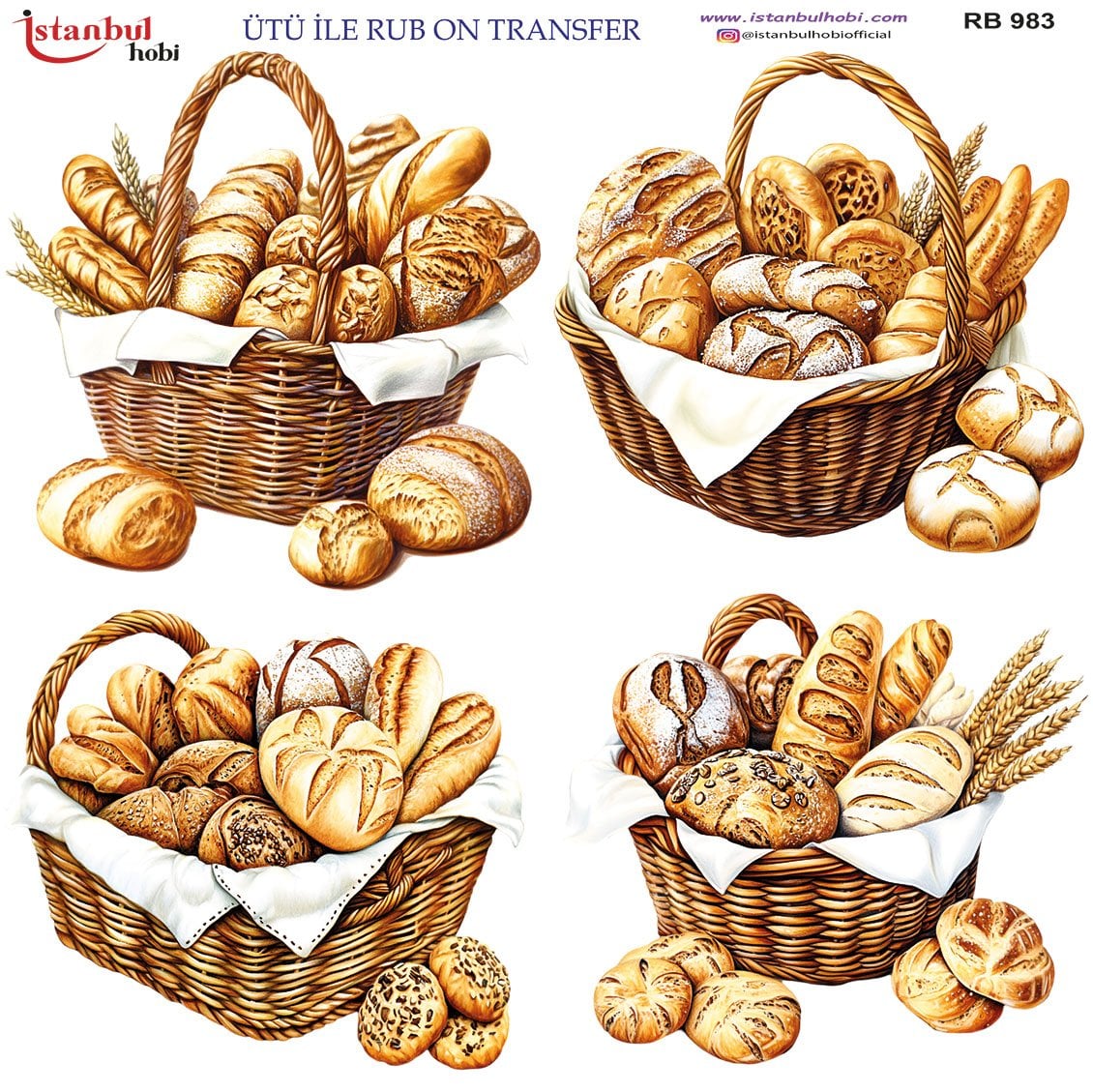 Ütü İle Rub On Transfer 30x30cm RB983