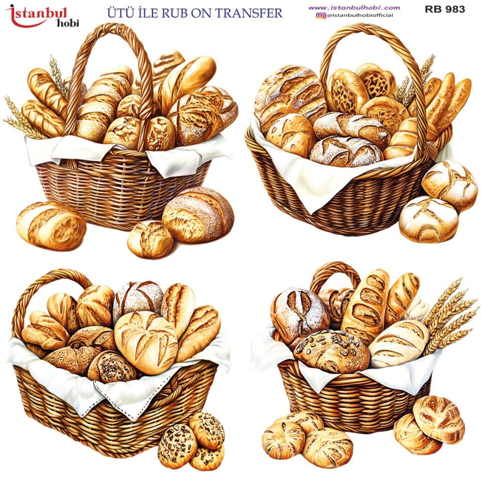 Ütü İle Rub On Transfer 30x30cm RB983