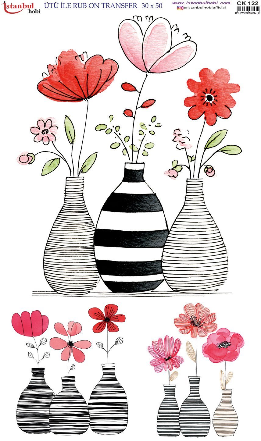 Ütü İle Rub On Transfer 30x50cm CK122