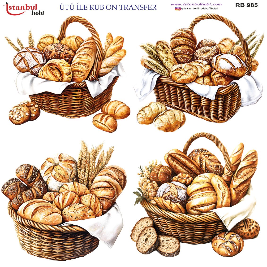 Ütü İle Rub On Transfer 30x30cm RB985