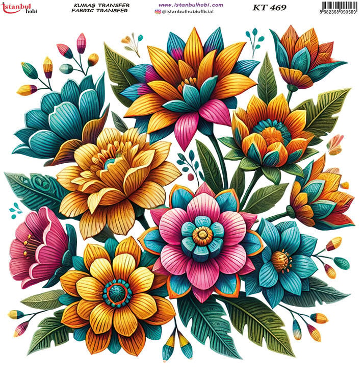 Kumaş Transfer Kağıdı 20x20cm KT-469