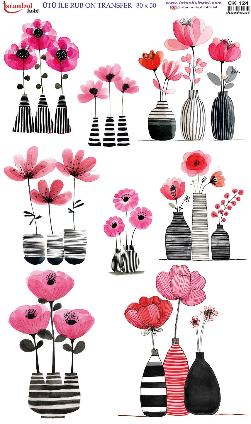Ütü İle Rub On Transfer 30x50cm CK124