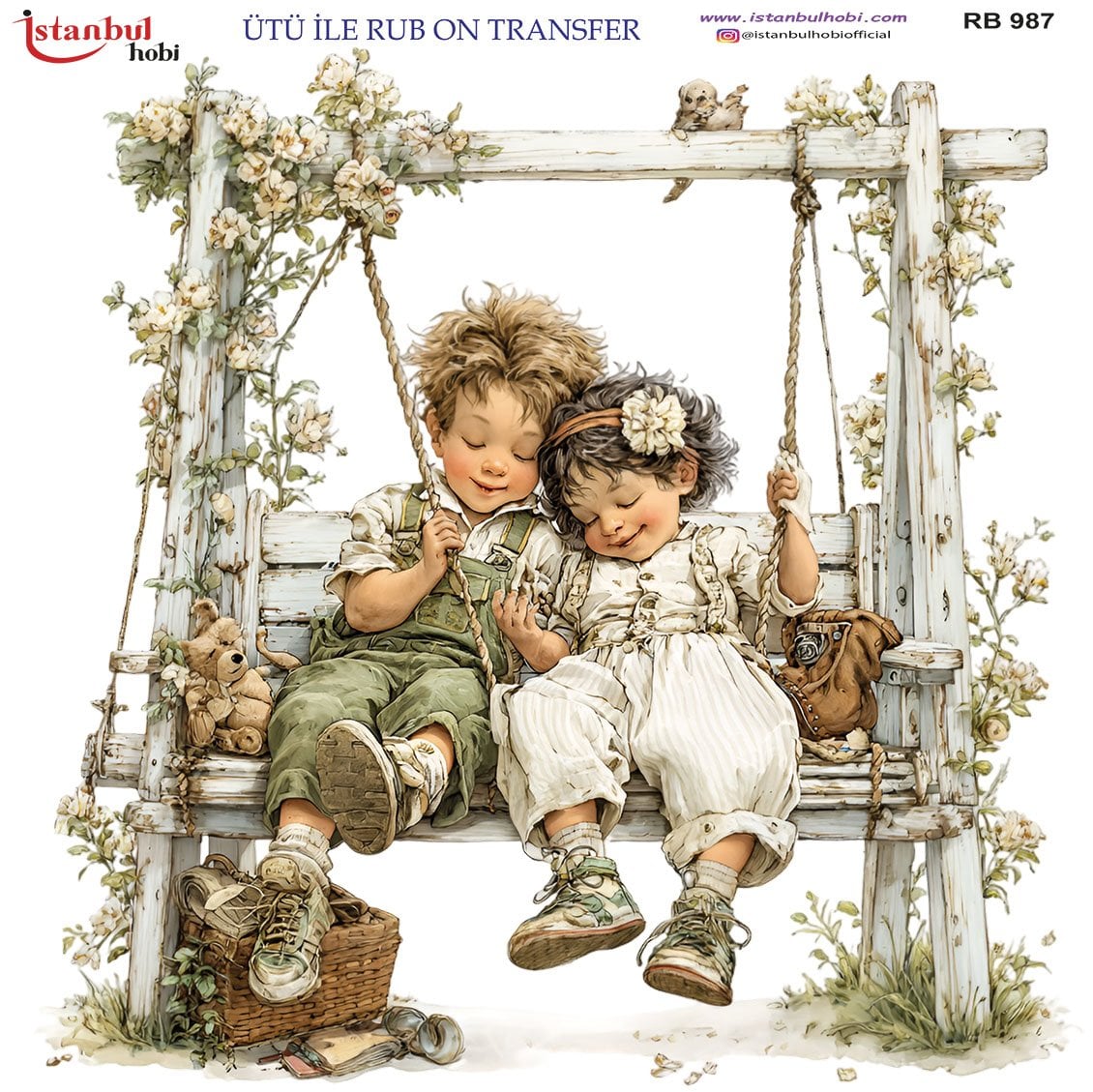 Ütü İle Rub On Transfer 30x30cm RB987