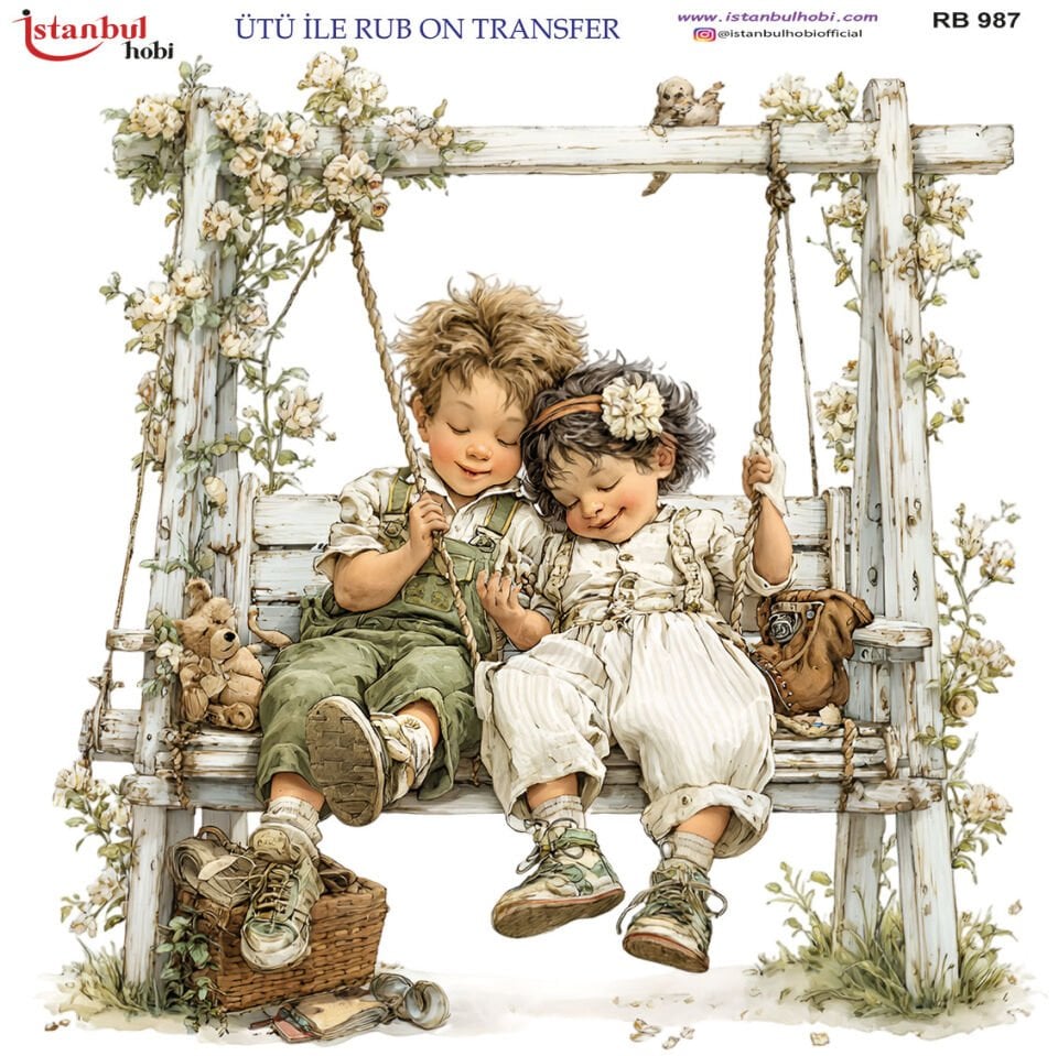 Ütü İle Rub On Transfer 30x30cm RB987