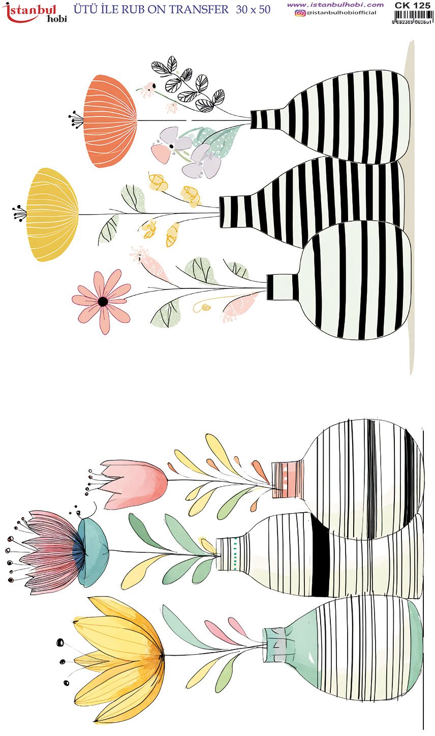 Ütü İle Rub On Transfer 30x50cm CK125