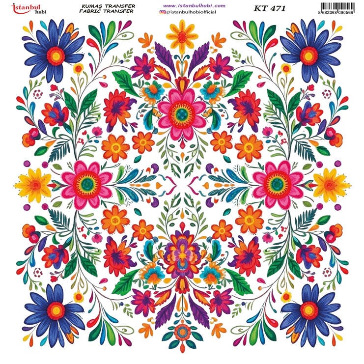 Kumaş Transfer Kağıdı 20x20cm KT-471