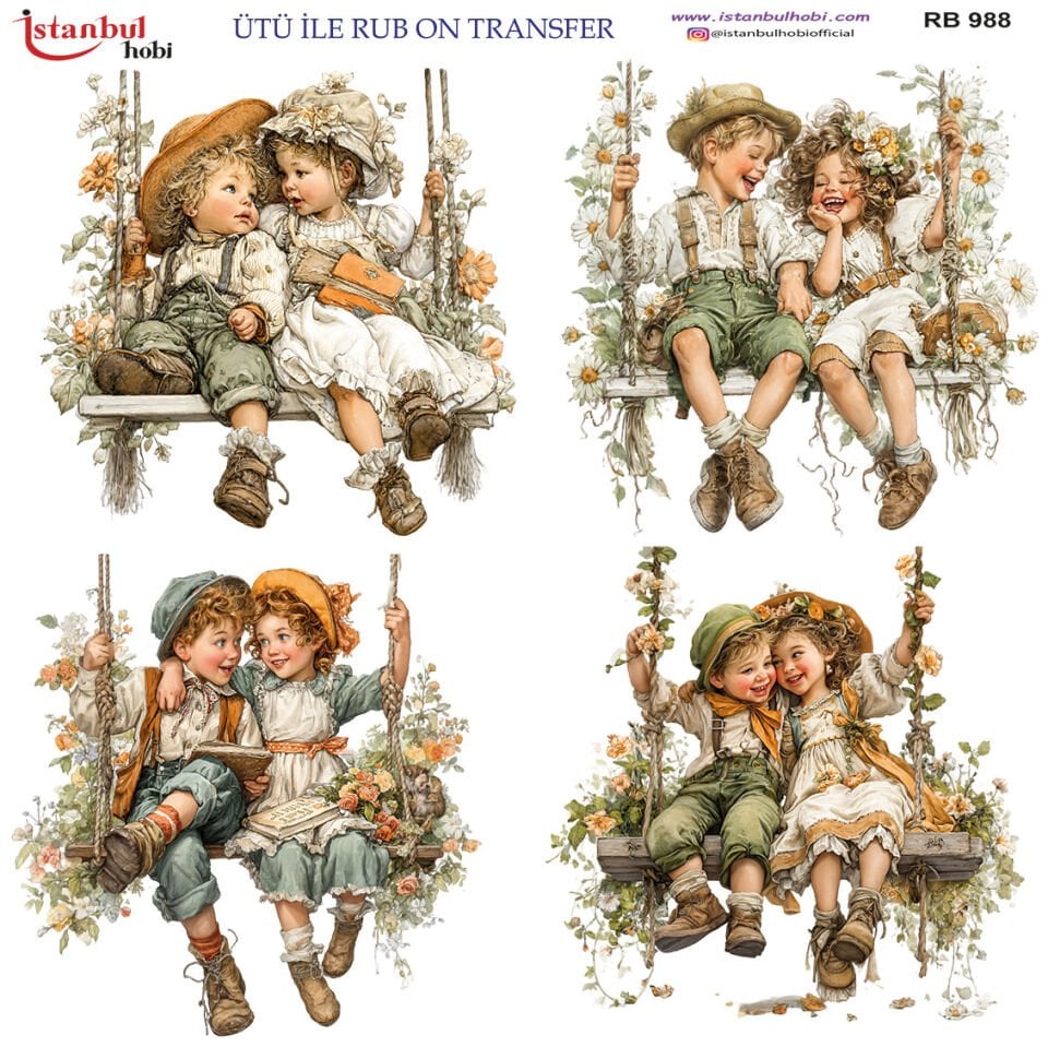 Ütü İle Rub On Transfer 30x30cm RB988