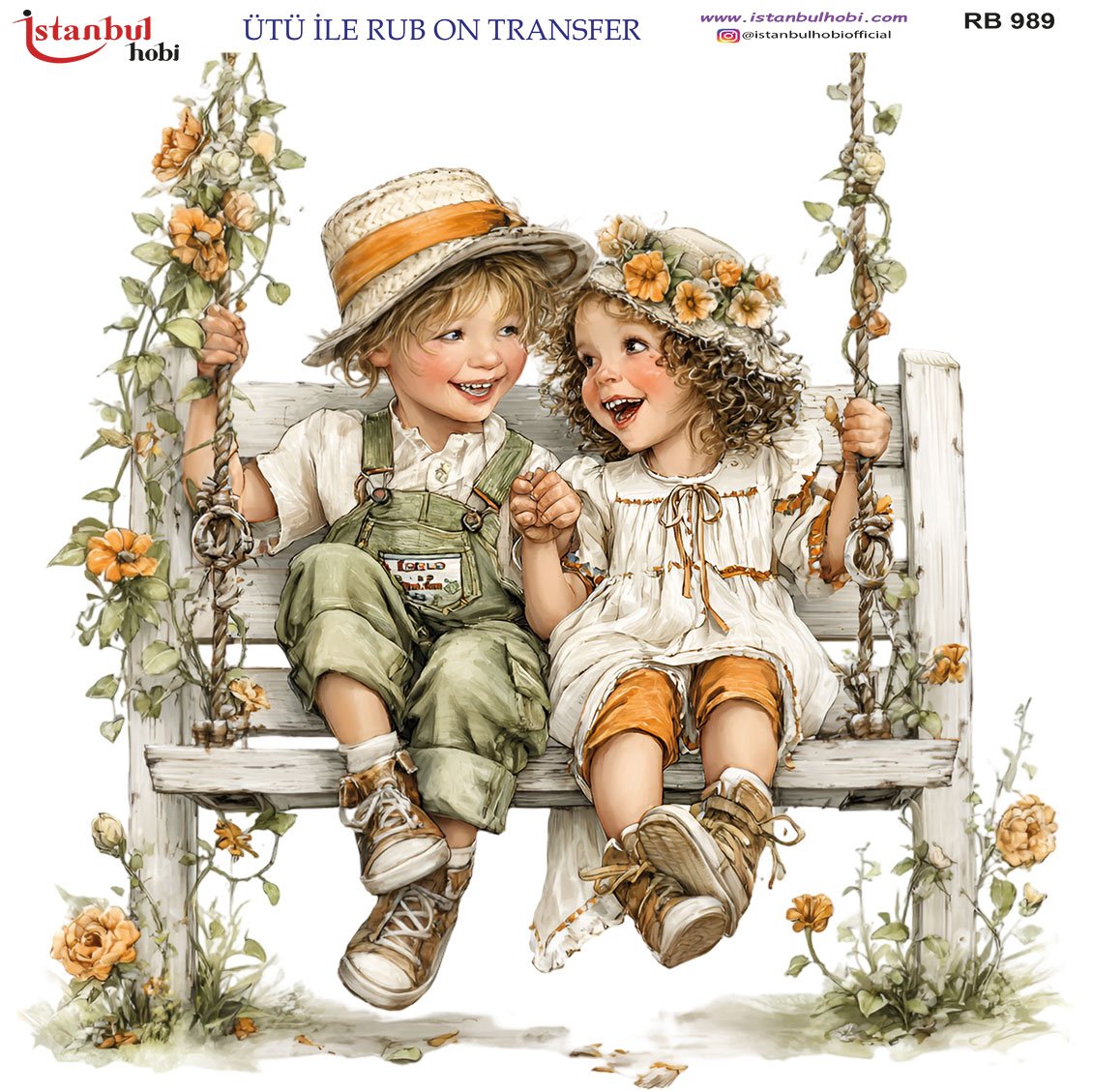 Ütü İle Rub On Transfer 30x30cm RB989
