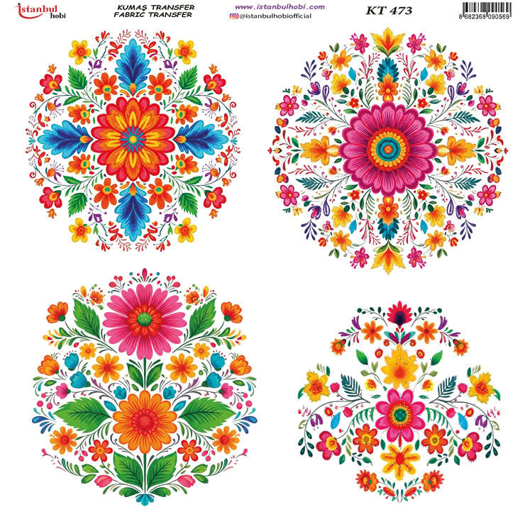 Kumaş Transfer Kağıdı 20x20cm KT-473