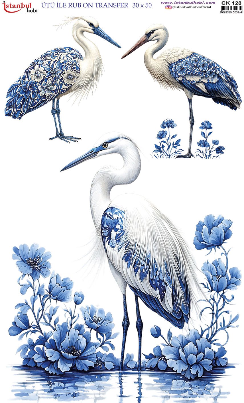 Ütü İle Rub On Transfer 30x50cm CK128