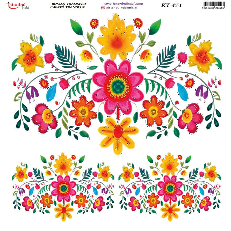Kumaş Transfer Kağıdı 20x20cm KT-474