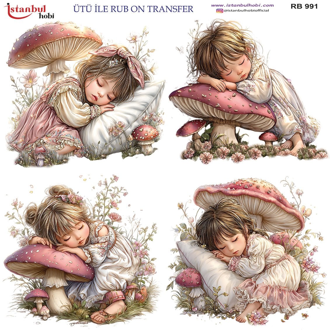 Ütü İle Rub On Transfer 30x30cm RB991