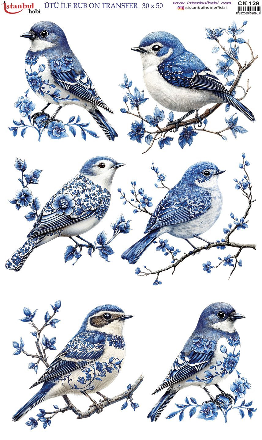 Ütü İle Rub On Transfer 30x50cm CK129