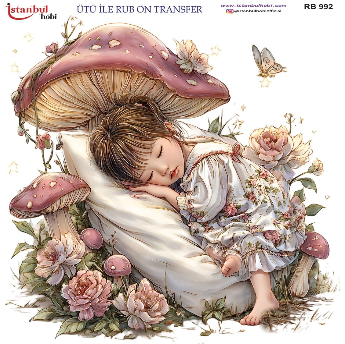 Ütü İle Rub On Transfer 30x30cm RB992
