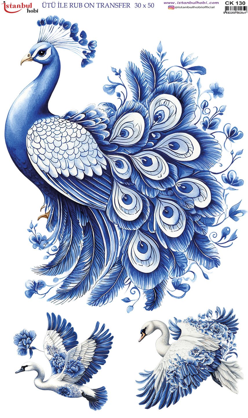 Ütü İle Rub On Transfer 30x50cm CK130