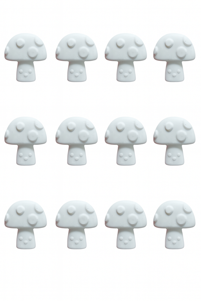 Minik Mantar Obje 12 li Set 3,3x3cm