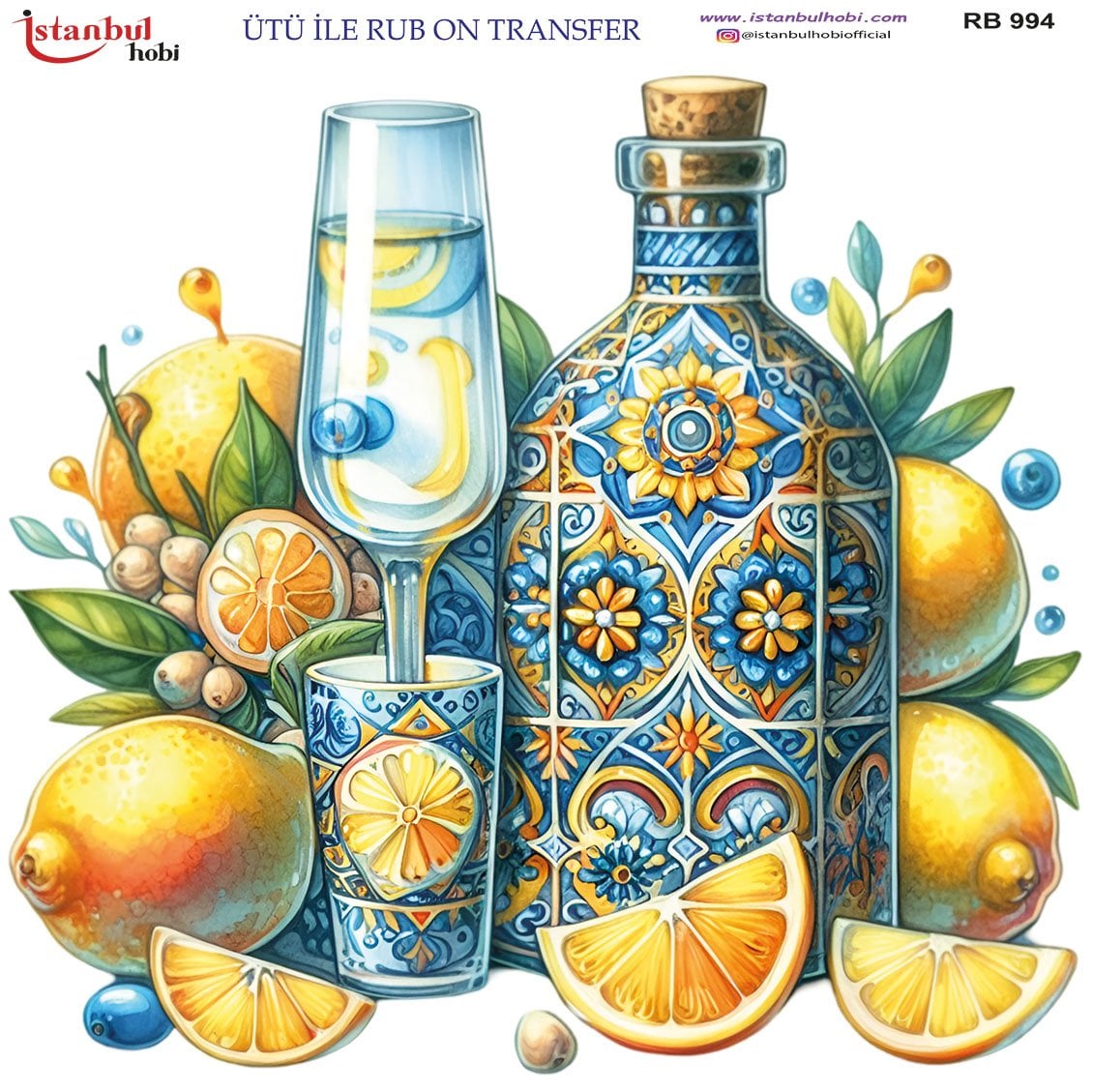 Ütü İle Rub On Transfer 30x30cm RB994