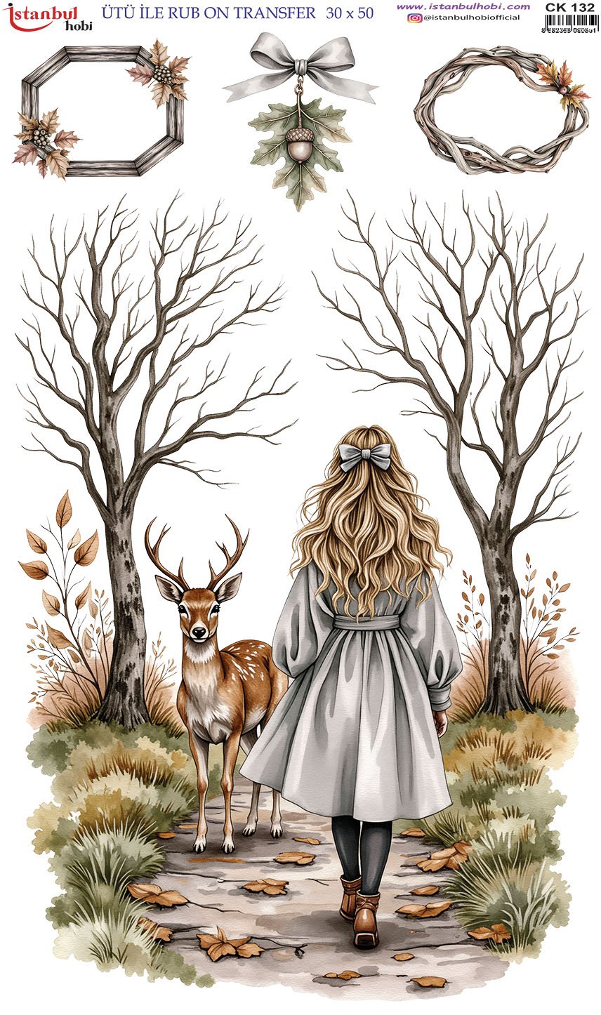 Ütü İle Rub On Transfer 30x50cm CK132
