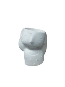 Uzun Saçlı Kız Saksı 10x8,5cm