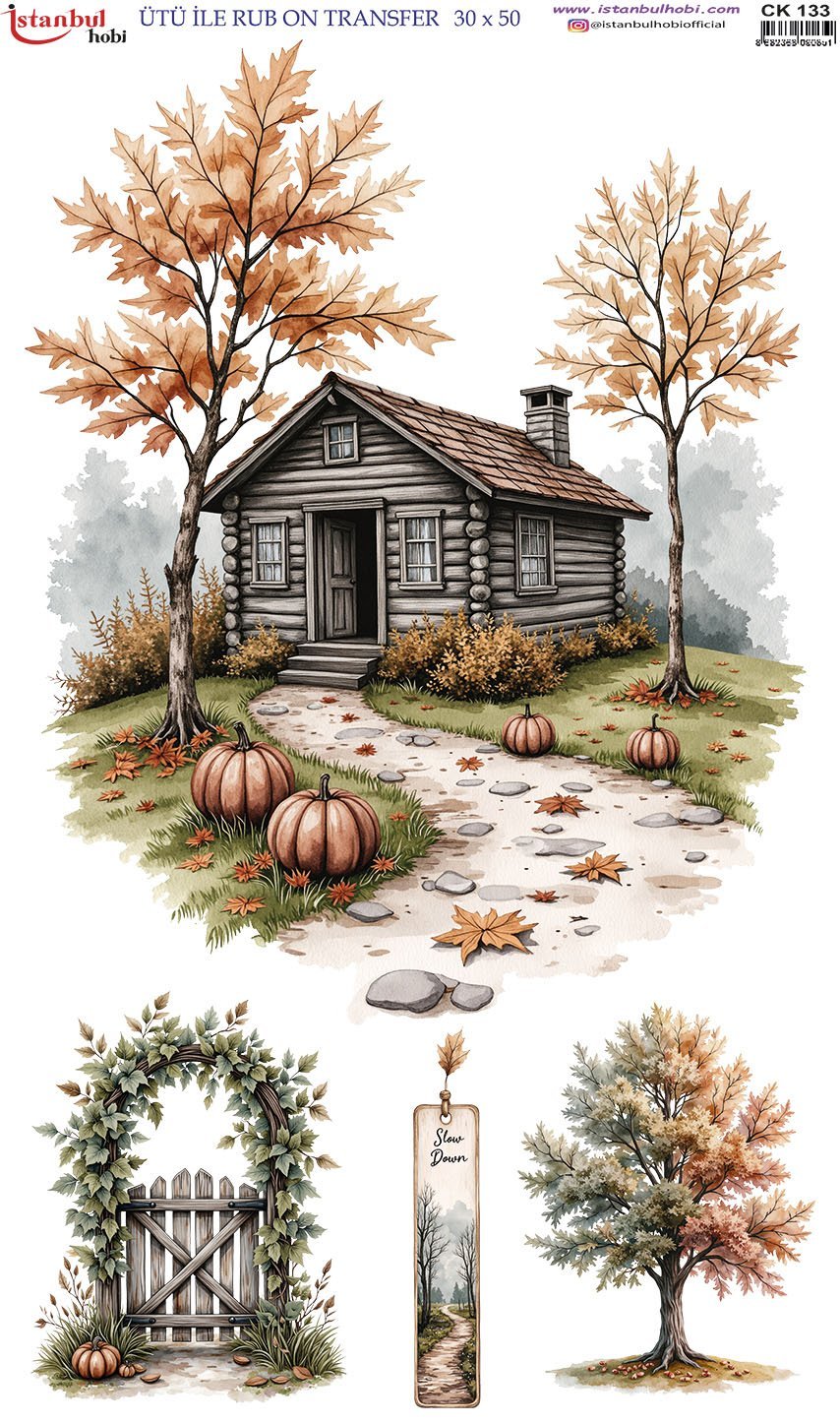 Ütü İle Rub On Transfer 30x50cm CK133