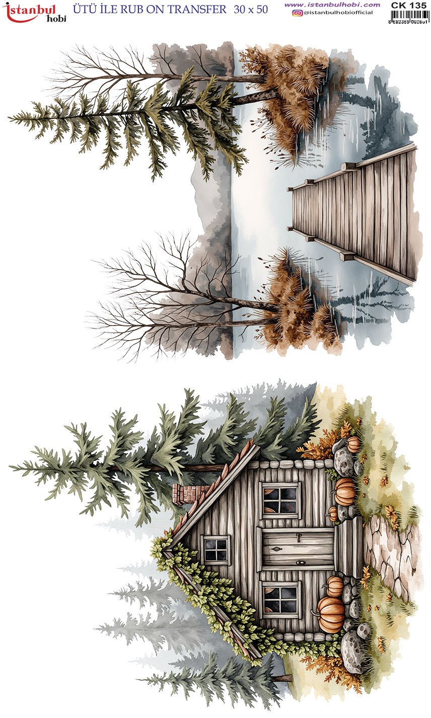 Ütü İle Rub On Transfer 30x50cm CK135