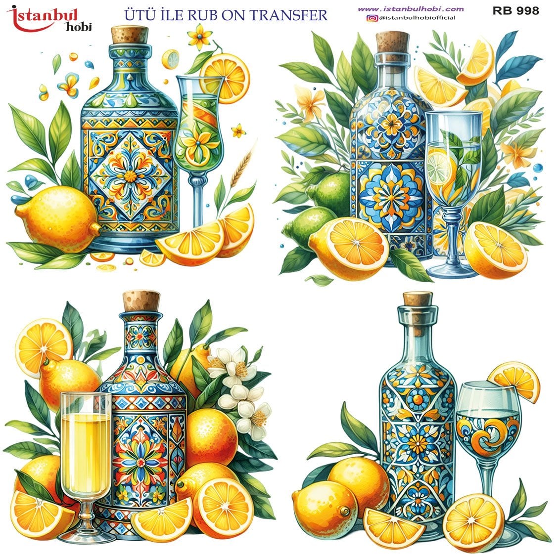 Ütü İle Rub On Transfer 30x30cm RB998