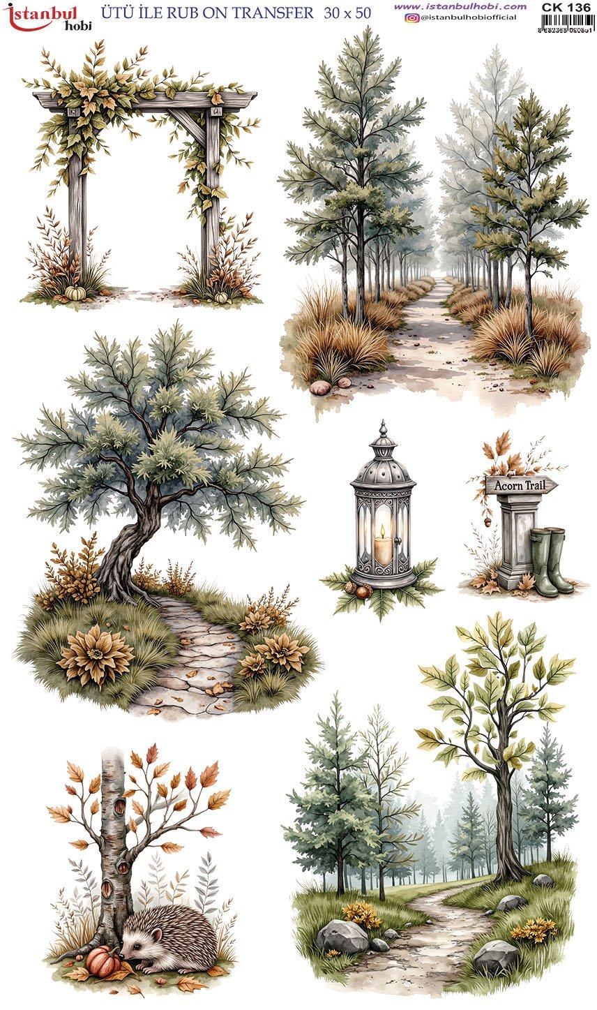 Ütü İle Rub On Transfer 30x50cm CK136