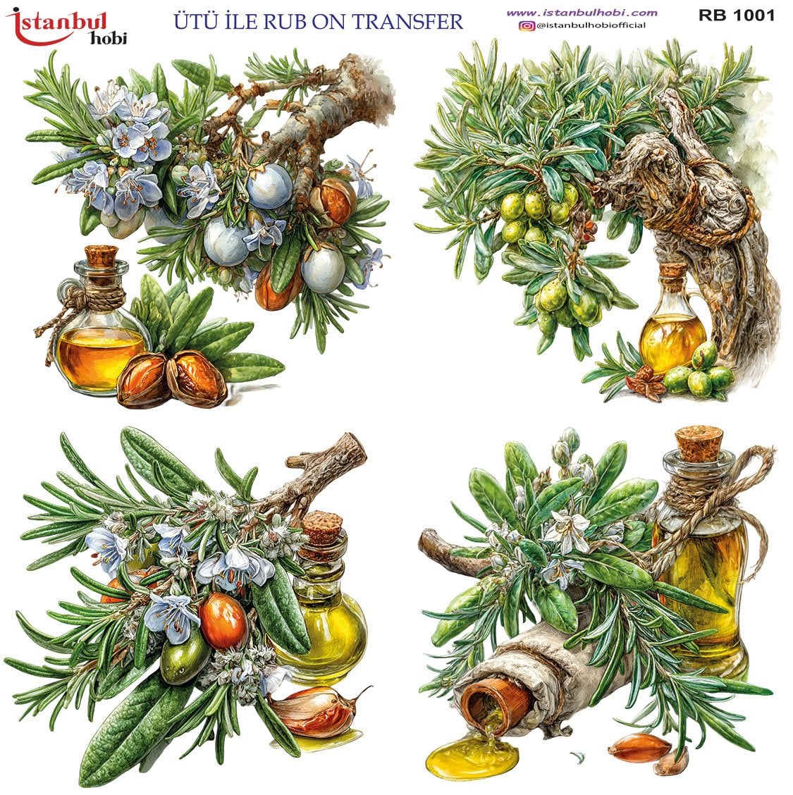 Ütü İle Rub On Transfer 30x30cm RB1001
