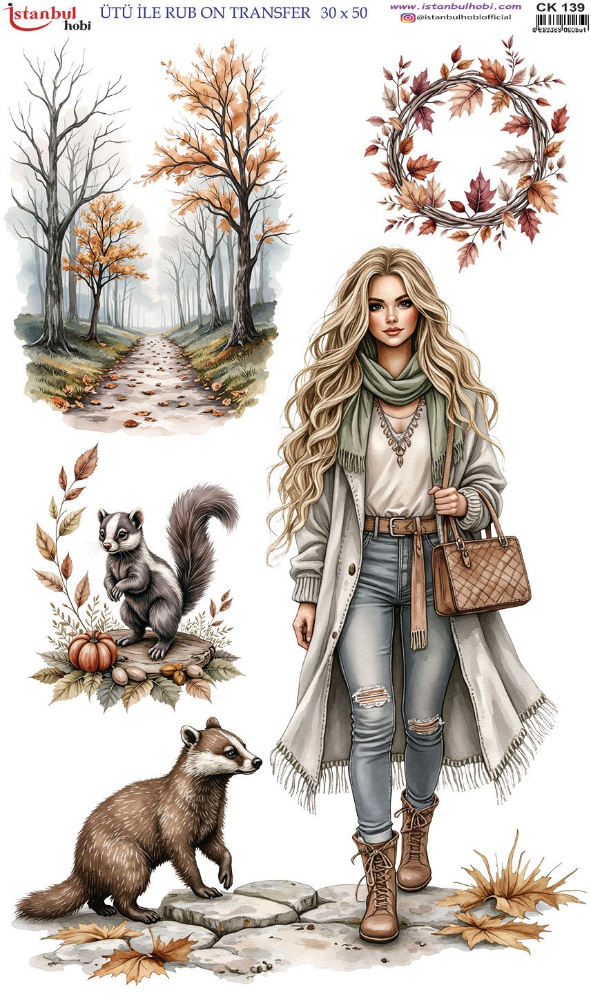 Ütü İle Rub On Transfer 30x50cm CK139