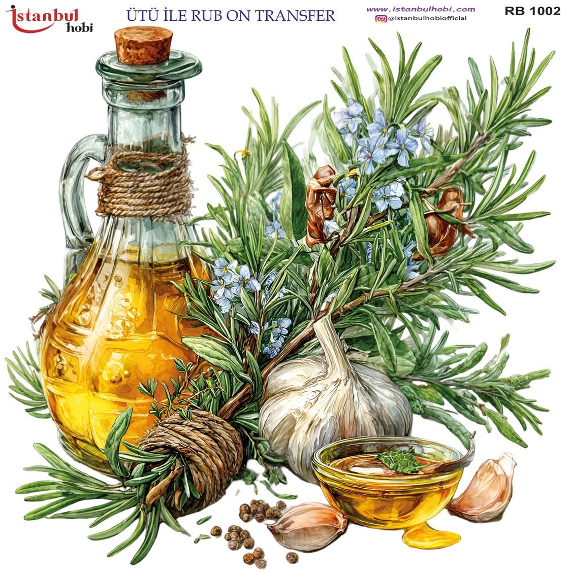 Ütü İle Rub On Transfer 30x30cm RB1002
