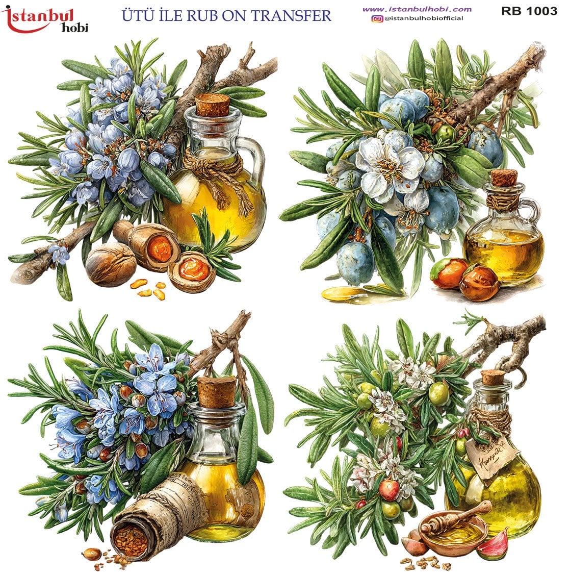 Ütü İle Rub On Transfer 30x30cm RB1003