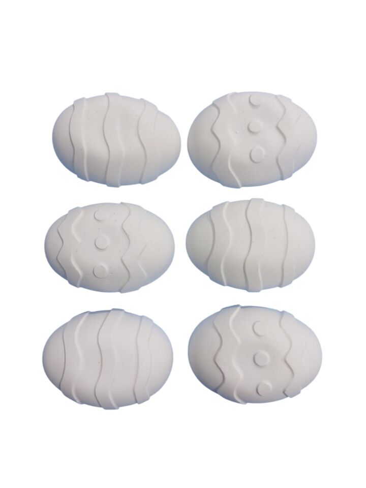 Yumurta Obje Paskalya Figür 7x5cm 6'lı Set