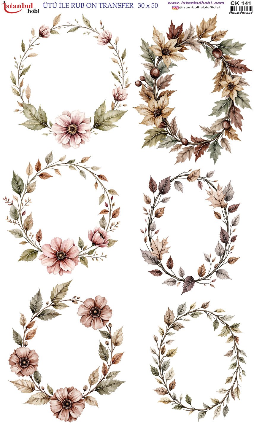 Ütü İle Rub On Transfer 30x50cm CK141