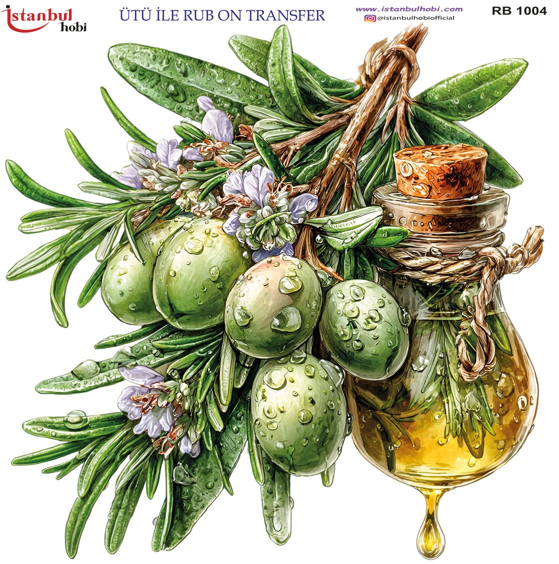 Ütü İle Rub On Transfer 30x30cm RB1004