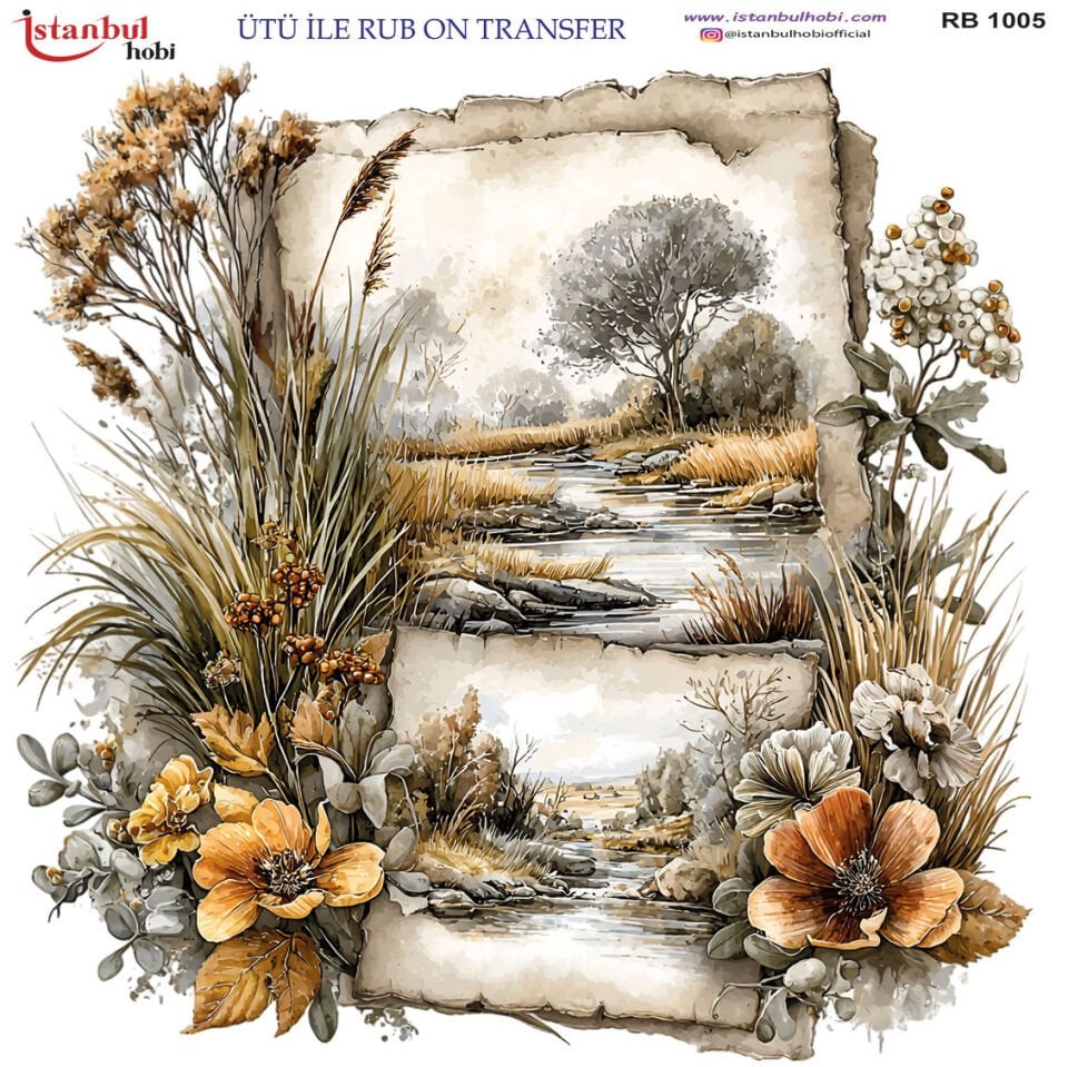 Ütü İle Rub On Transfer 30x30cm RB1005