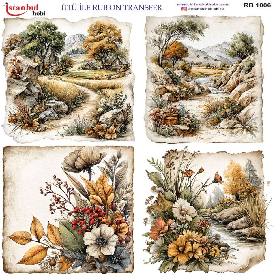 Ütü İle Rub On Transfer 30x30cm RB1006
