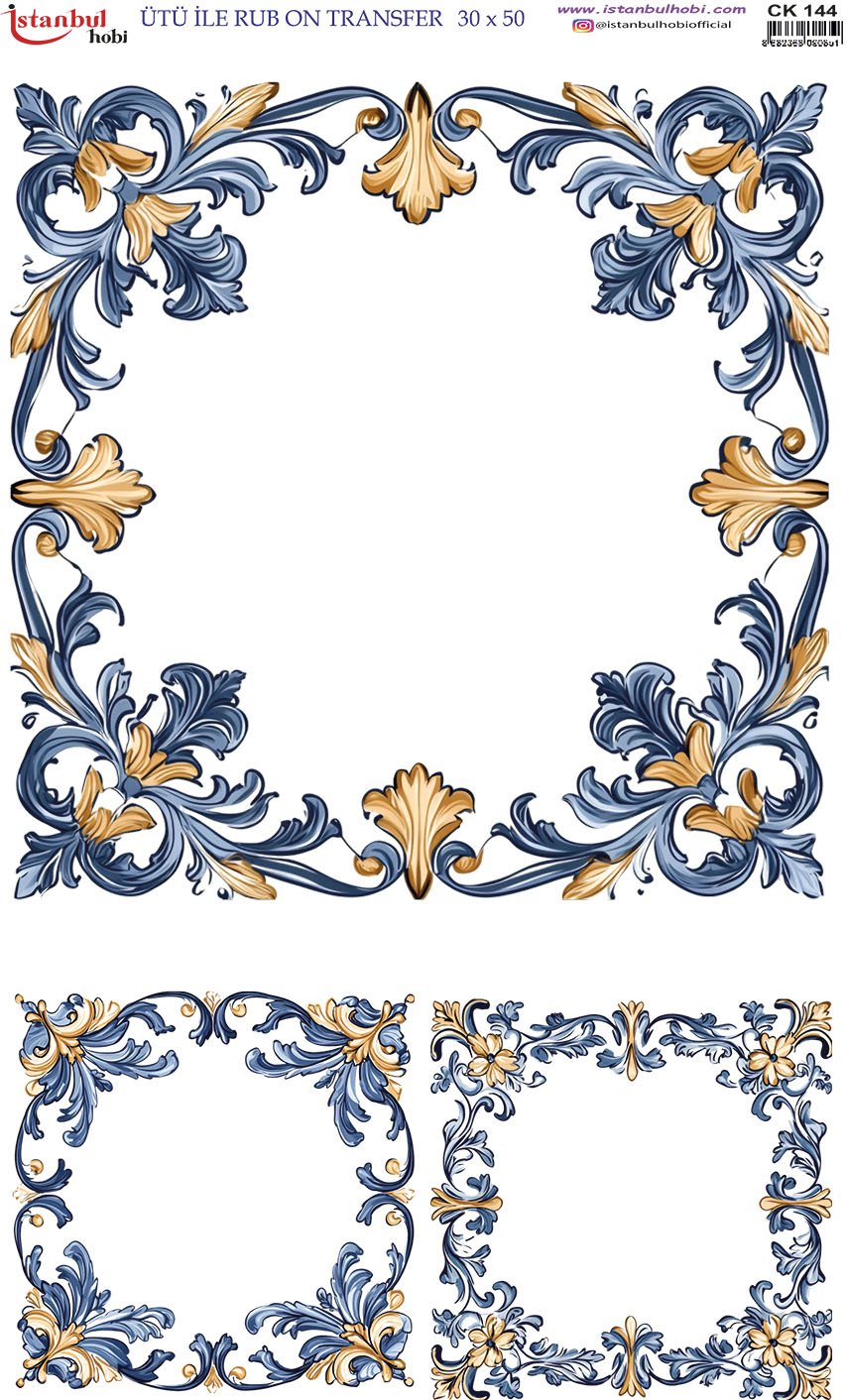 Ütü İle Rub On Transfer 30x50cm CK144