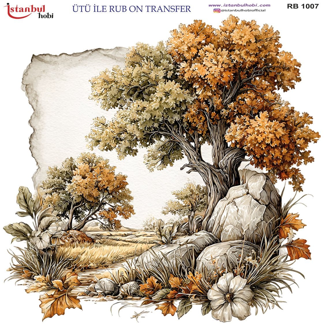 Ütü İle Rub On Transfer 30x30cm RB1007