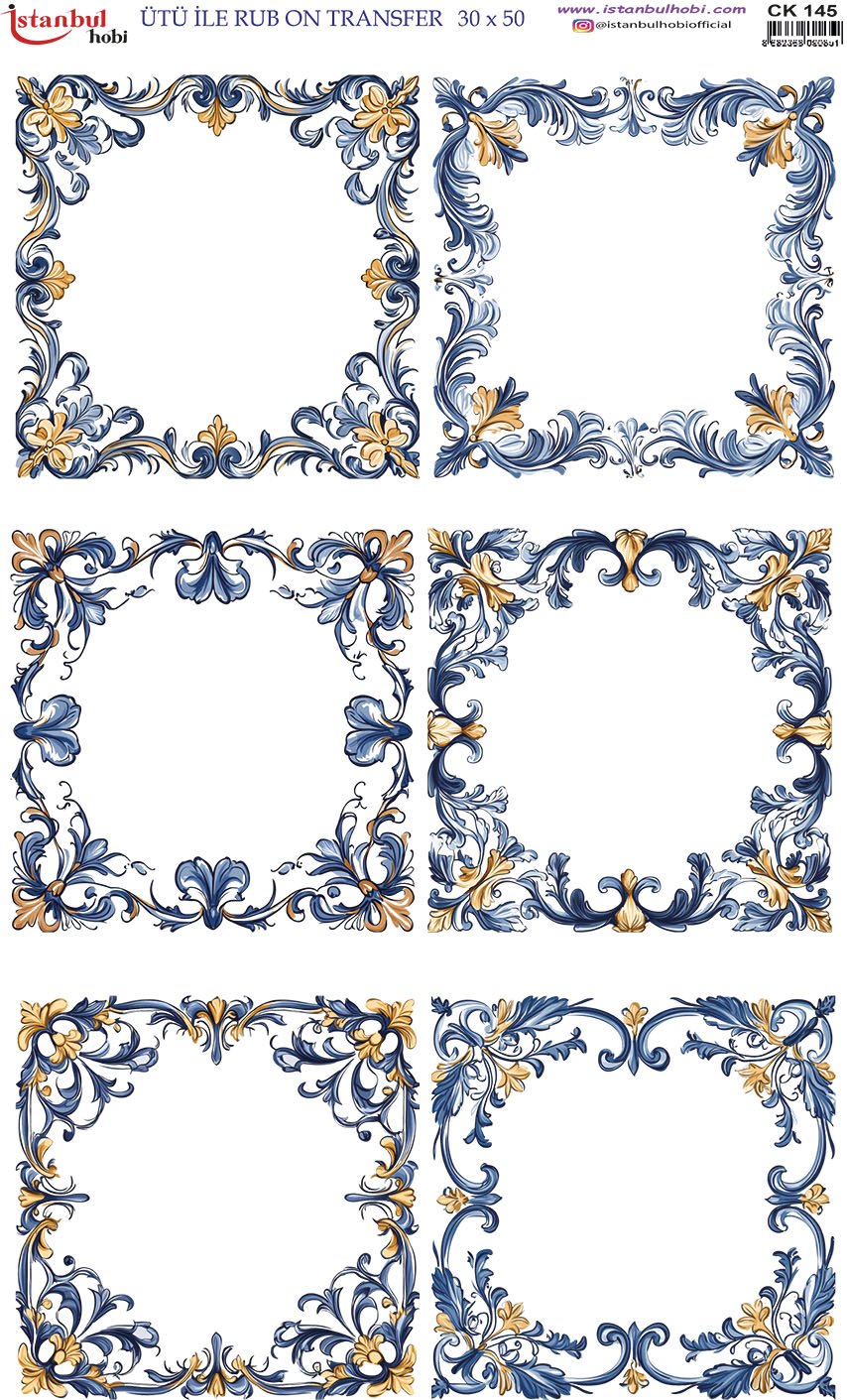 Ütü İle Rub On Transfer 30x50cm CK145