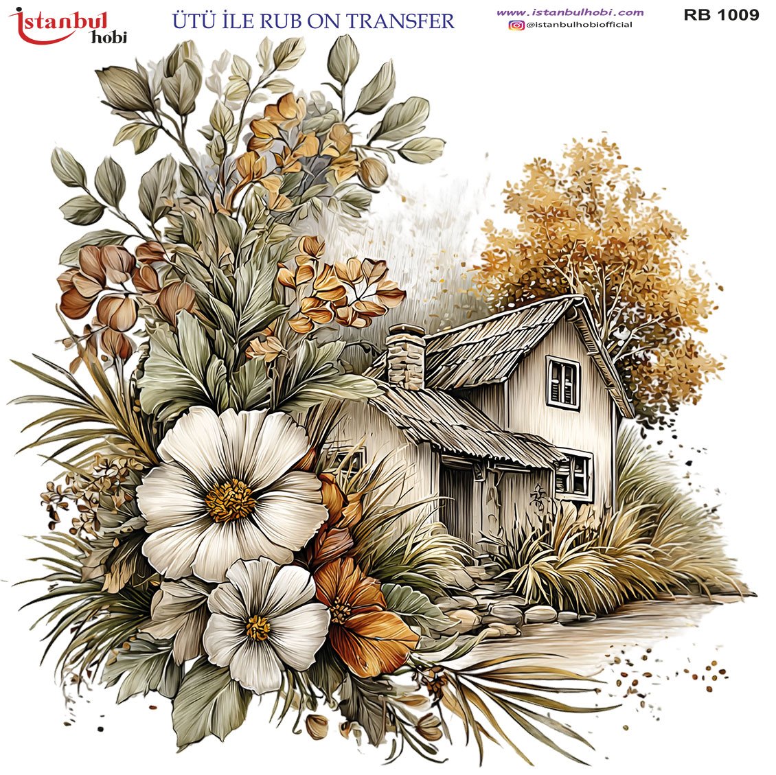 Ütü İle Rub On Transfer 30x30cm RB1009