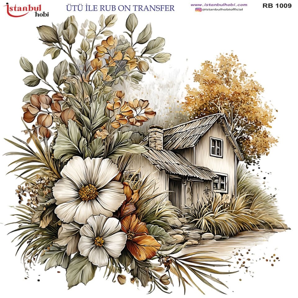 Ütü İle Rub On Transfer 30x30cm RB1009