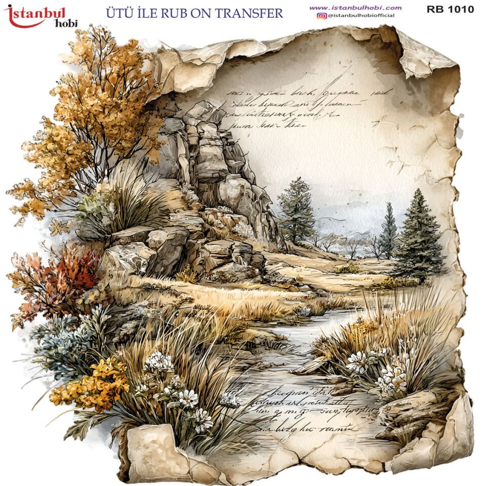 Ütü İle Rub On Transfer 30x30cm RB1010